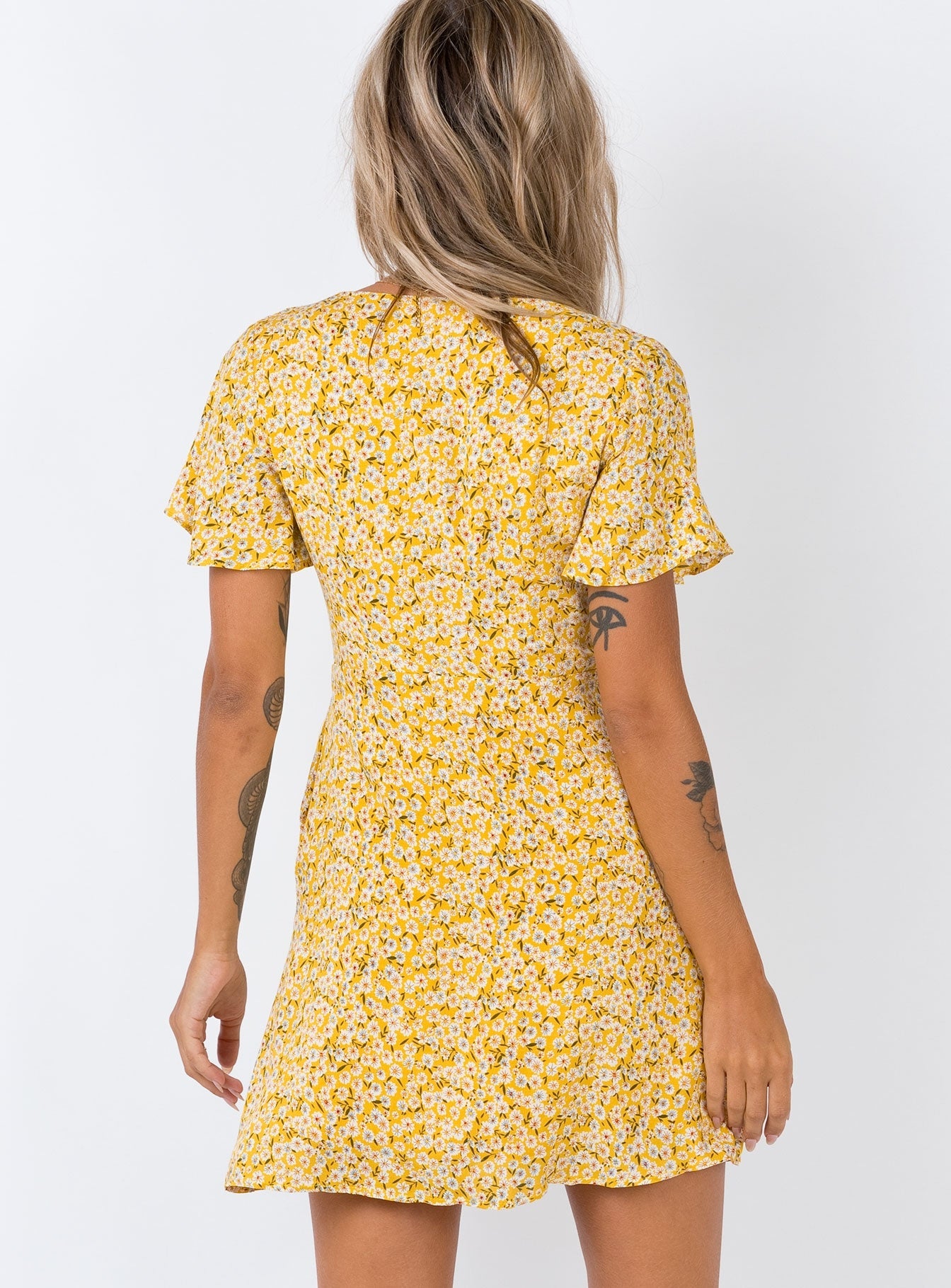 The Same Same Mini Dress Yellow