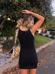 Flower Child Mini Dress Black