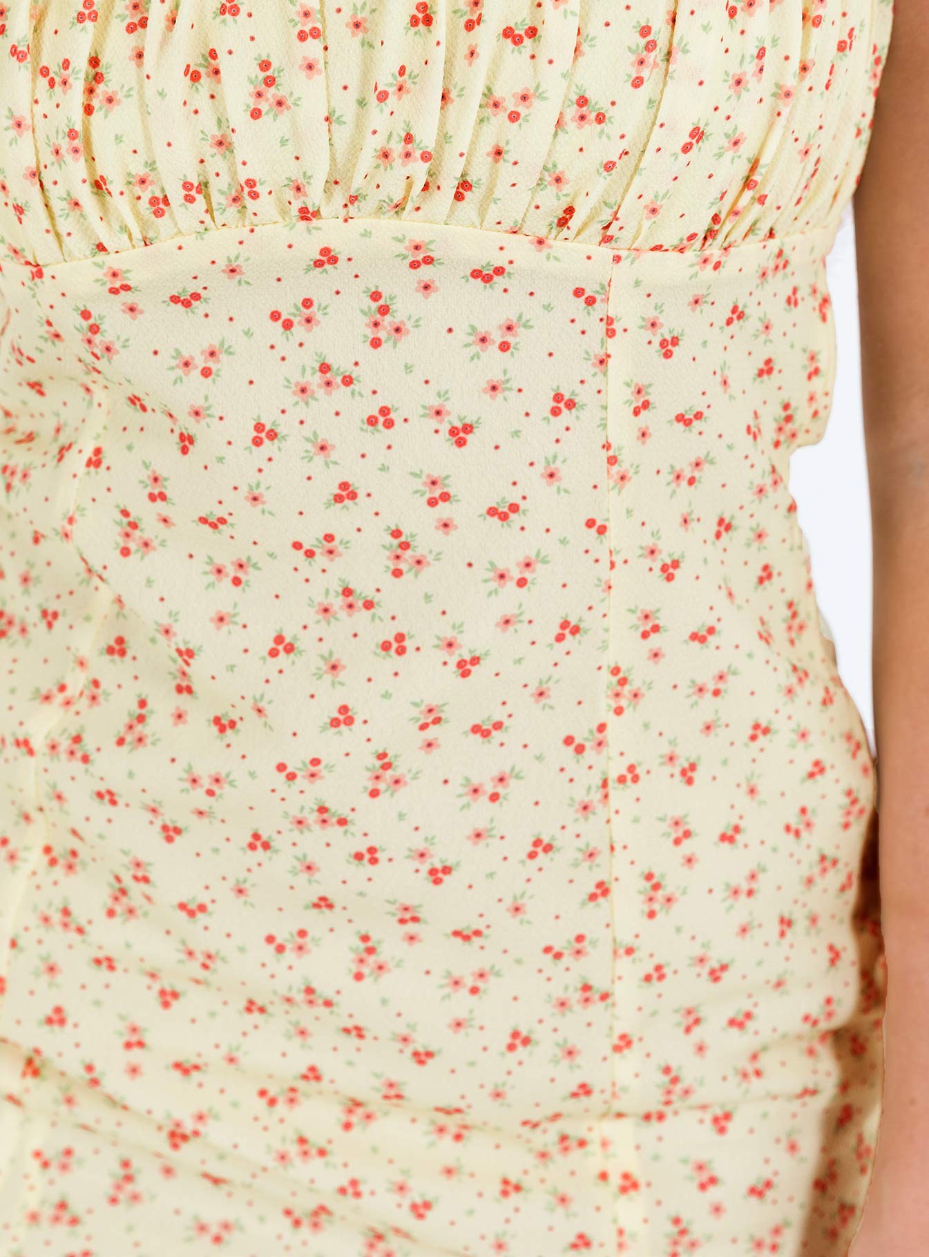 Freya Mini Dress Yellow Petite