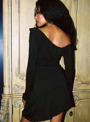 Bewitched One Shoulder Mini Dress Black