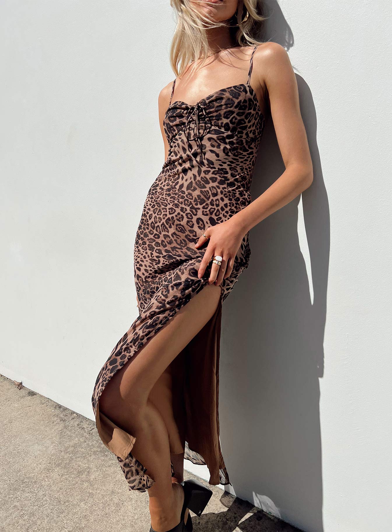 Safari Midi Dress Leopard