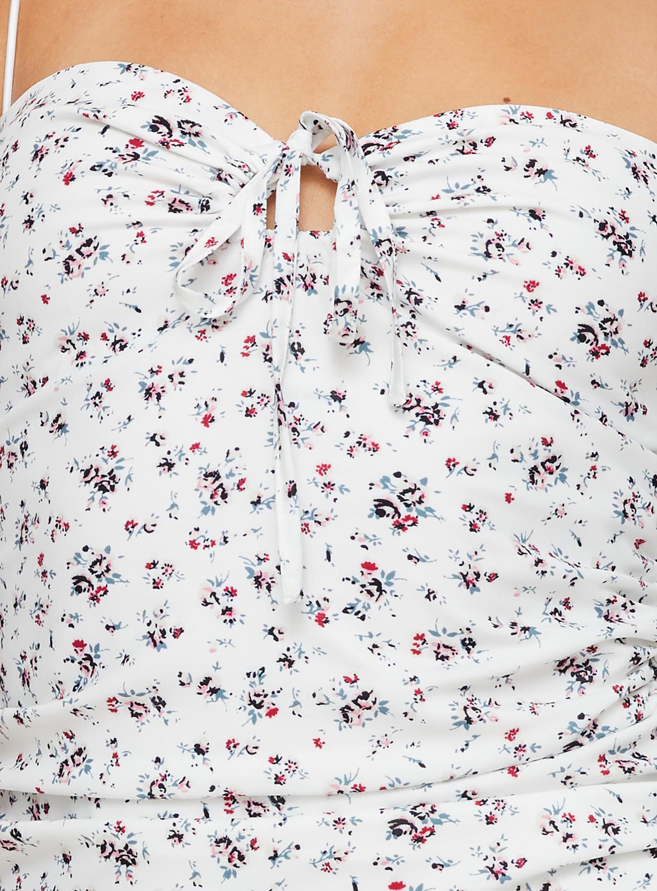 Brigitte Mini Dress White / Floral