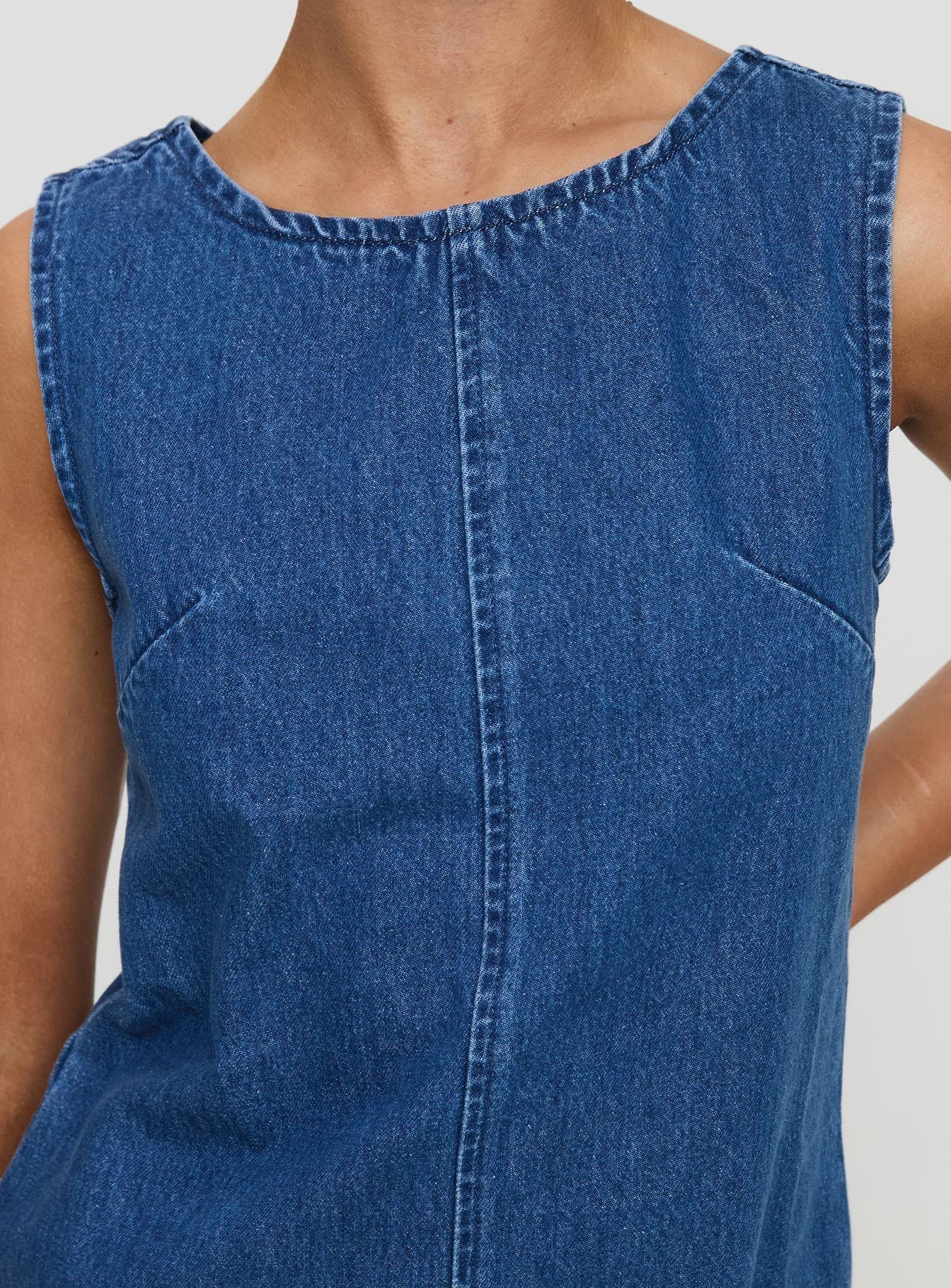 Corteze Denim Mini Dress Blue