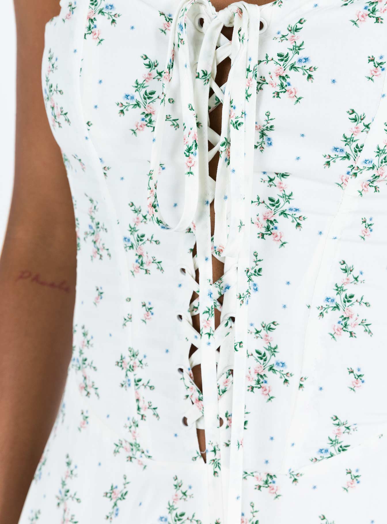 Peroli Corset Mini Dress Floral