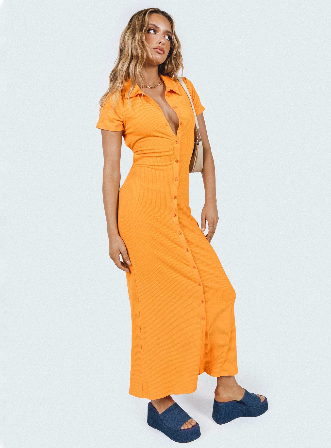 Ravenna Midi Dress Orange