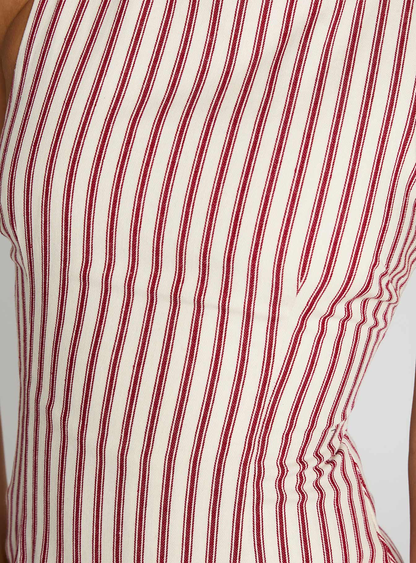 Yumiko Romper Red Stripe