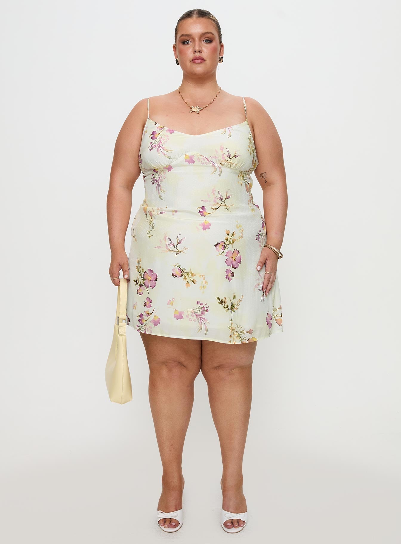 Jaye Mini Dress Floral Curve