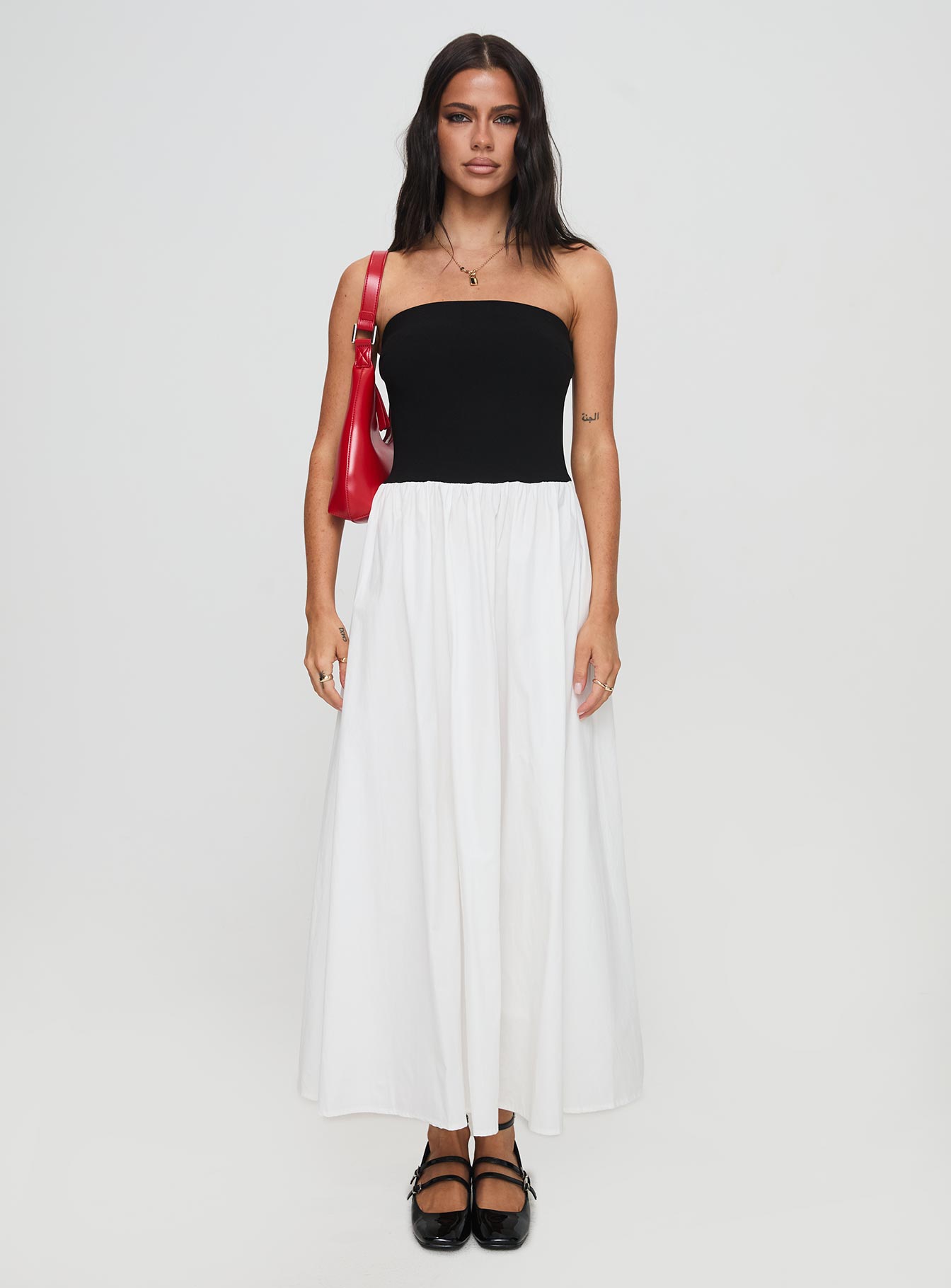 Rhett Maxi Dress Black / White