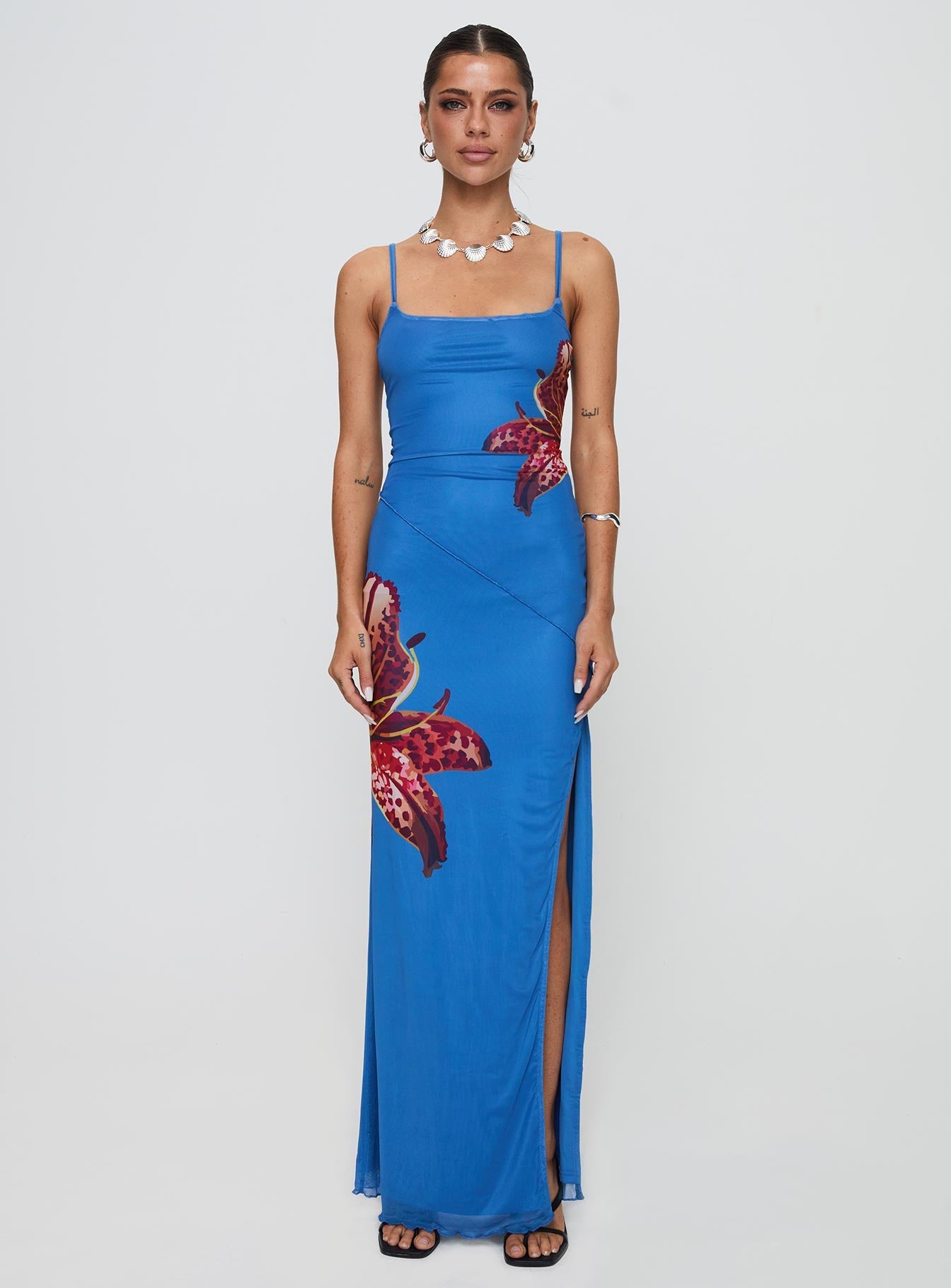 Bespoke Maxi Dress Blue