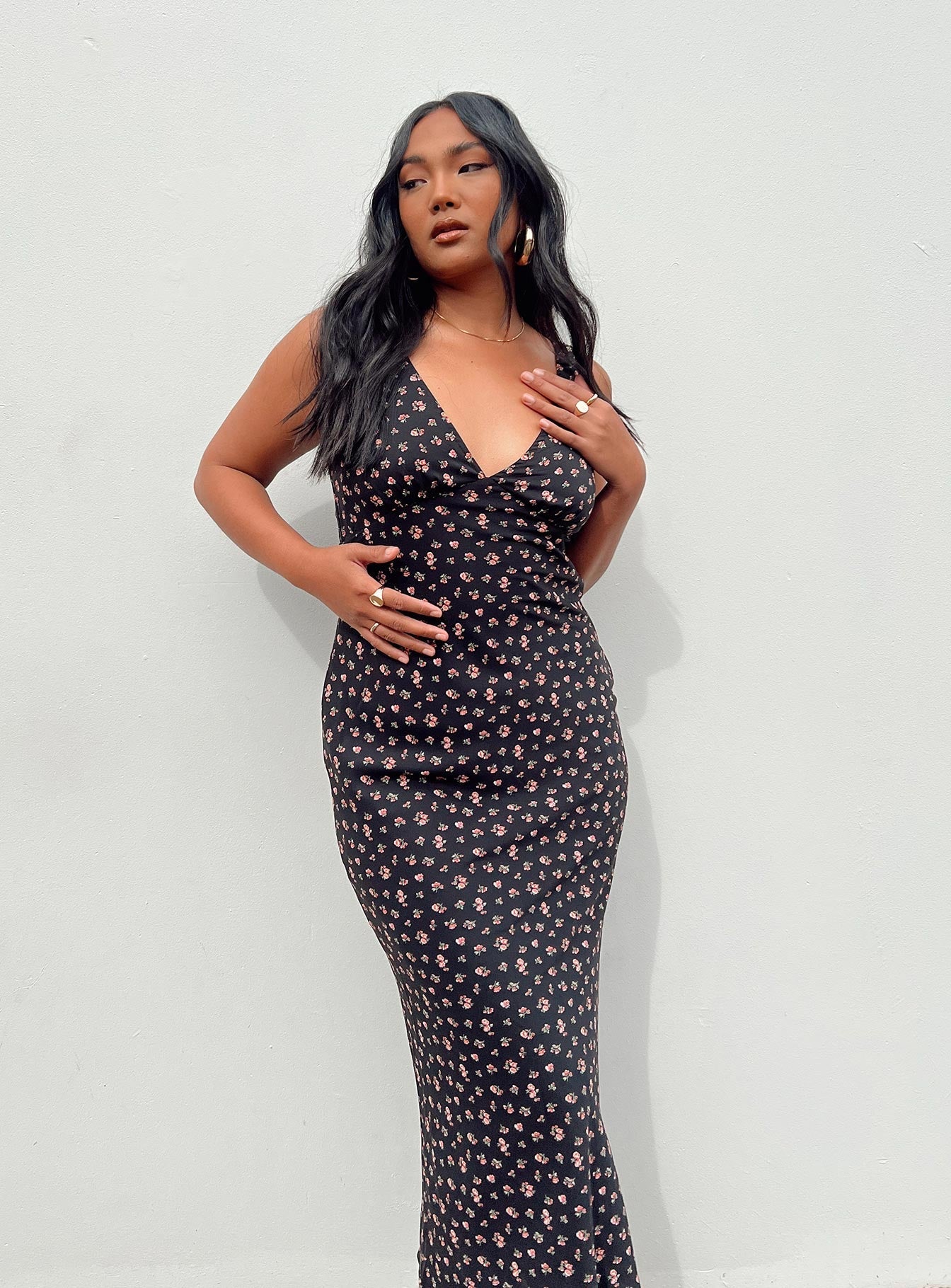 Sariah Midi Dress Black