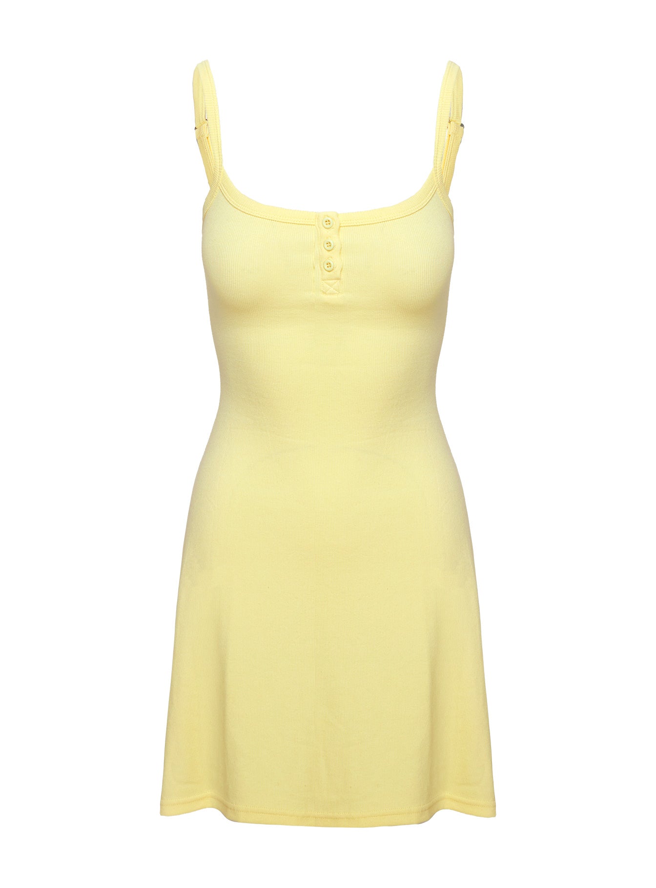 Baseline Rib Mini Dress Yellow