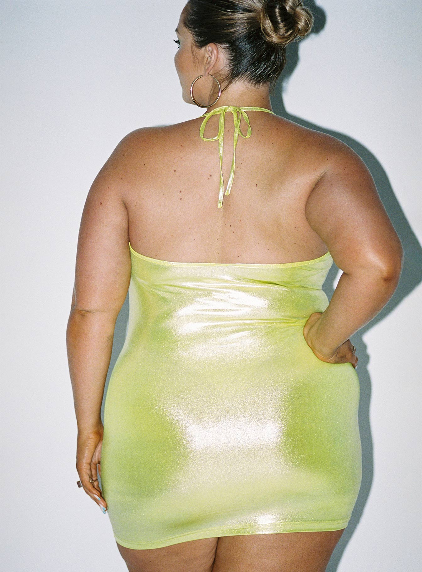 Energised Mini Dress Green Curve