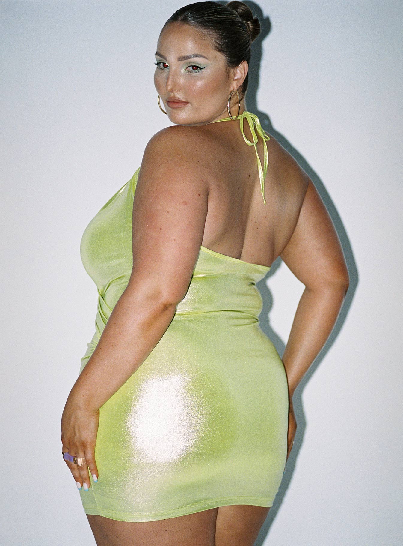 Energised Mini Dress Green Curve
