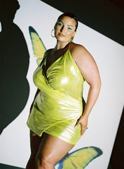 Energised Mini Dress Green Curve