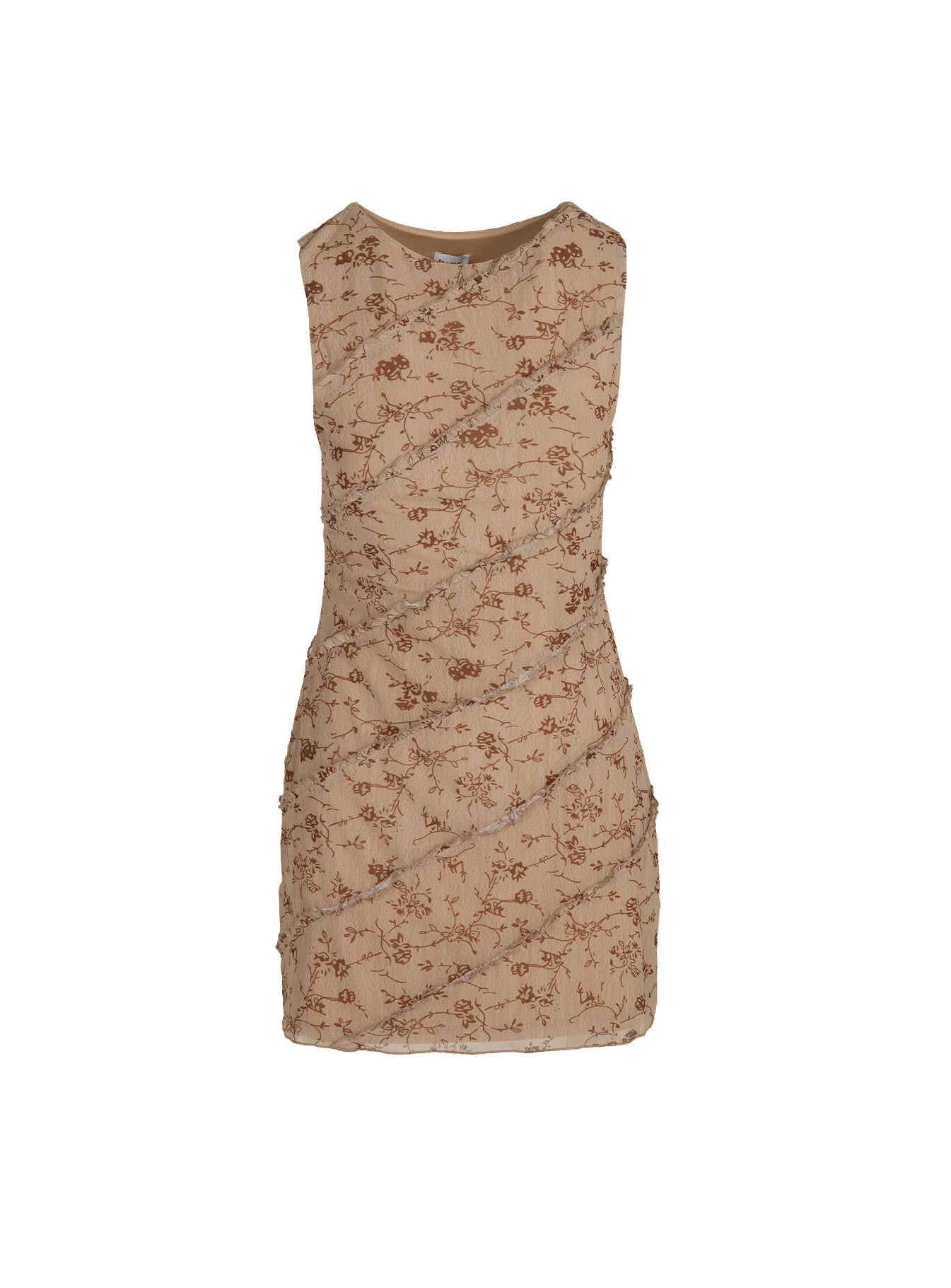 Lucano Mesh Mini Dress Brown