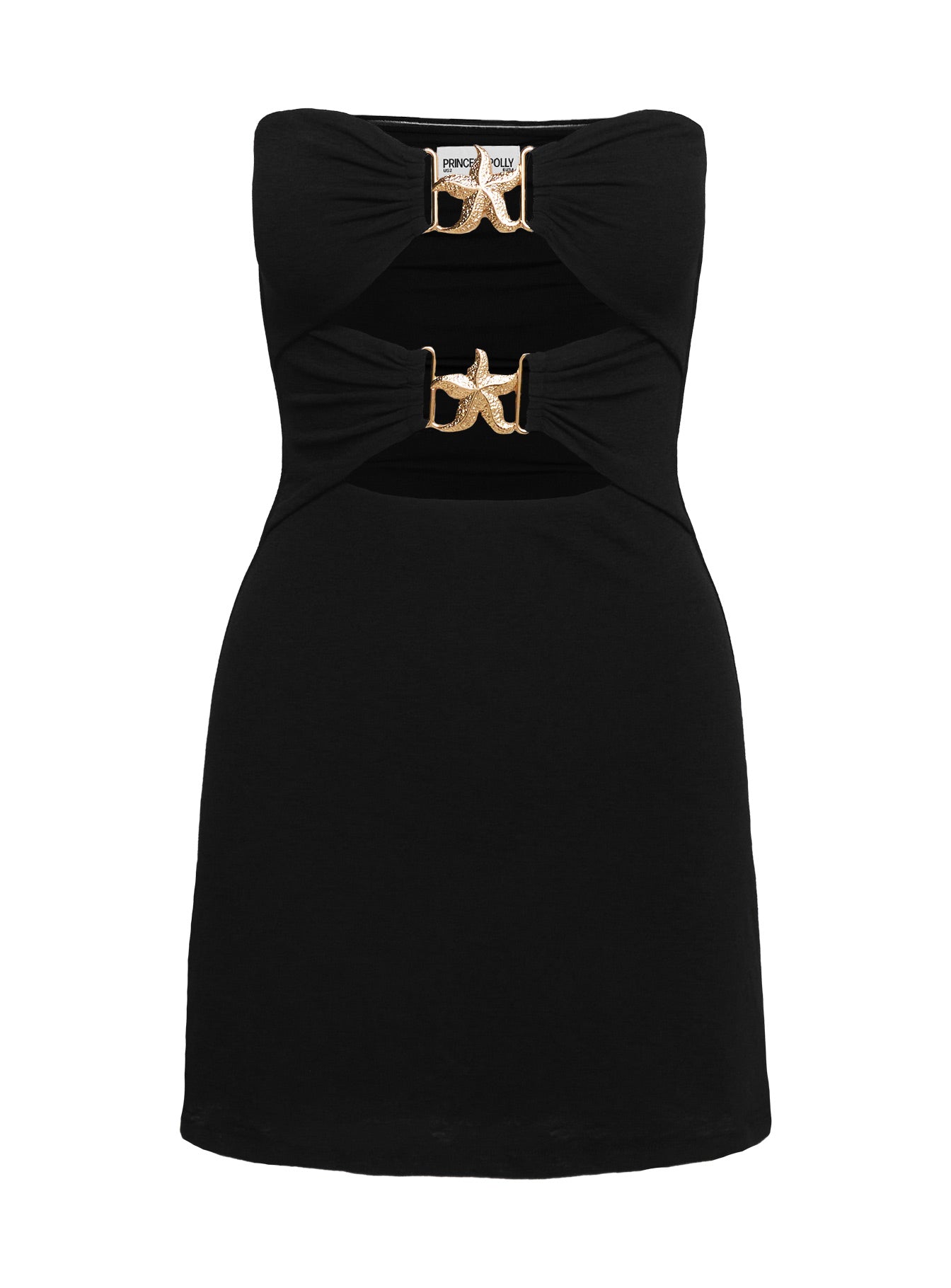 Nika Strapless Mini Dress Black